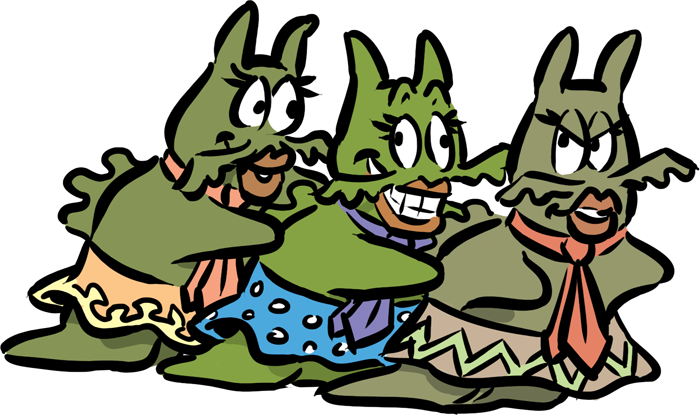 Examples of mollusks - octopus, clams, slug